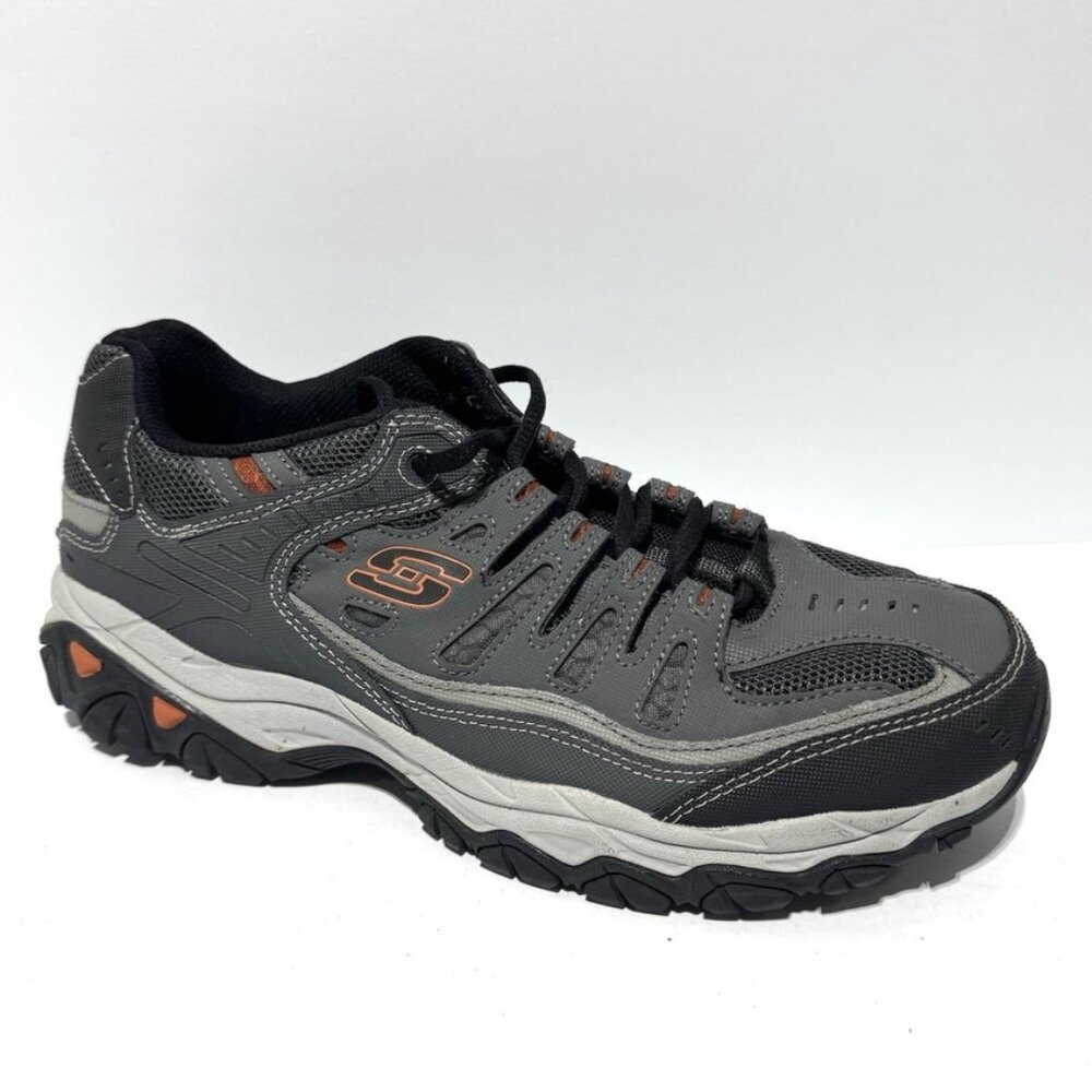 Skechers Mens After Burn Memory Fit Sneaked Gray Size 10 M